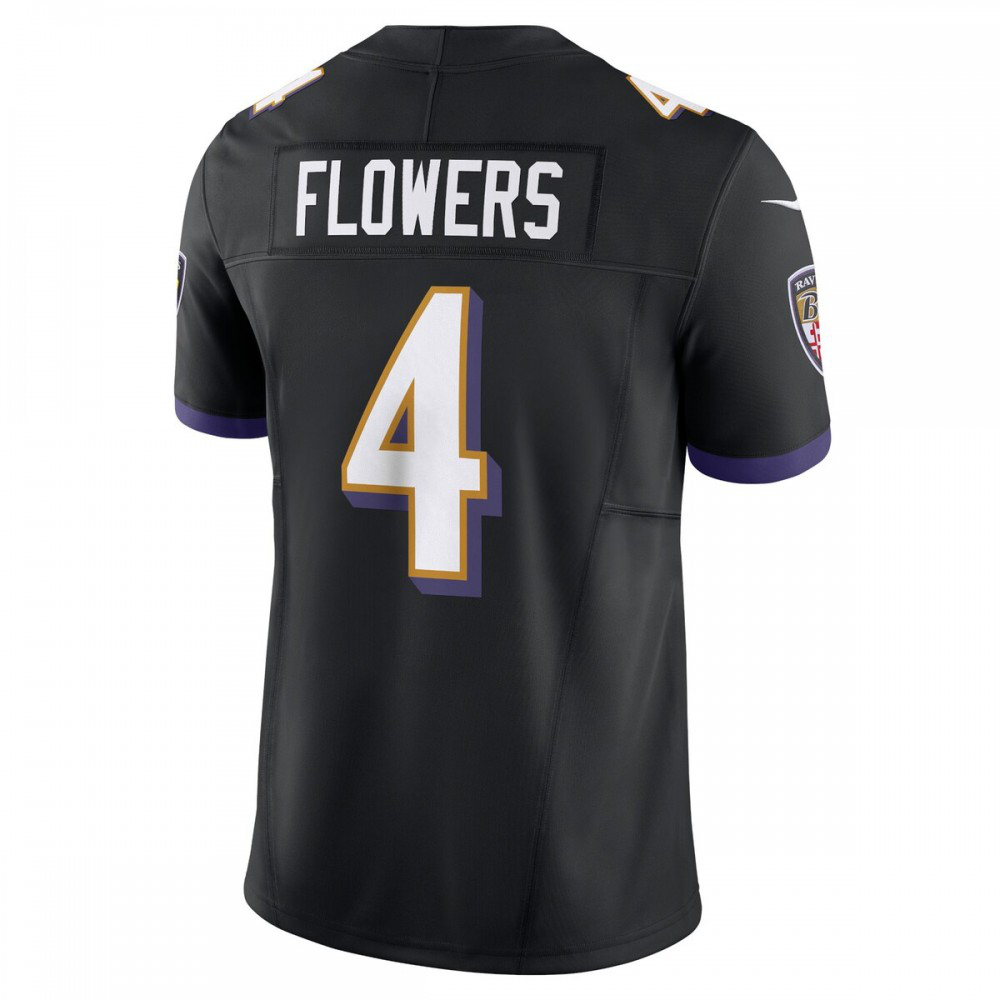Zay Flowers Baltimore Ravens Nike Alternate Vapor F.U.S.E. Limited Jersey - Black-GridironStore